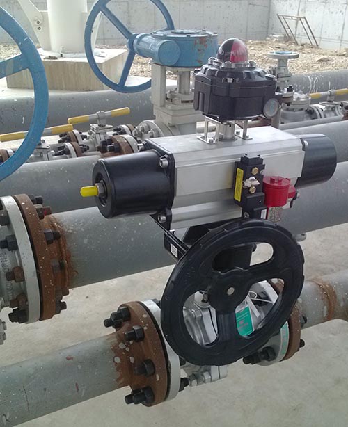 OMAL氣動球閥在造紙生產過程中紙張定量、水分、灰分的控制系統上的應用